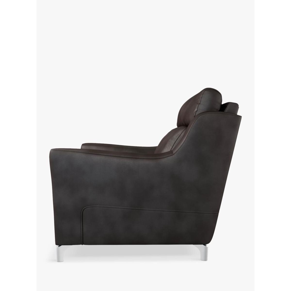 John Lewis & Partners Elevate Leather Armchair, Metal Leg – image 2