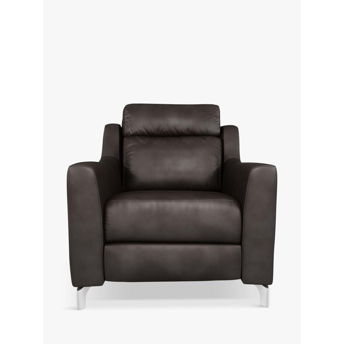 John Lewis & Partners Elevate Leather Armchair, Metal Leg – image 4