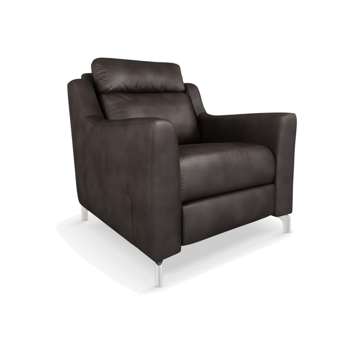 John Lewis & Partners Elevate Leather Armchair, Metal Leg – image 1