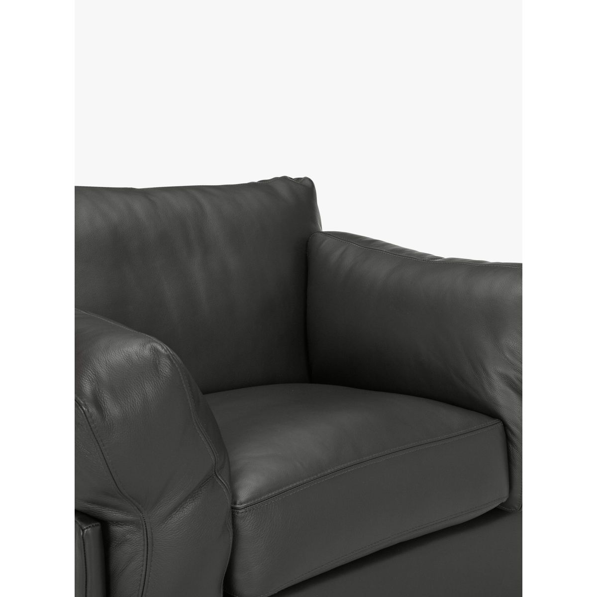 John Lewis & Partners Java Leather Armchair, Dark Leg – image 3