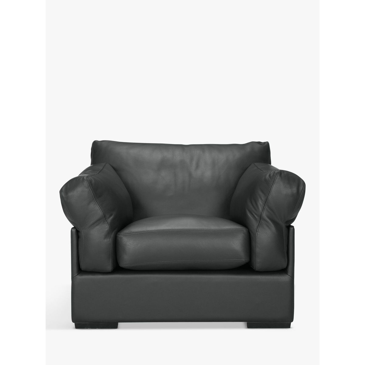 John Lewis & Partners Java Leather Armchair, Dark Leg – image 2