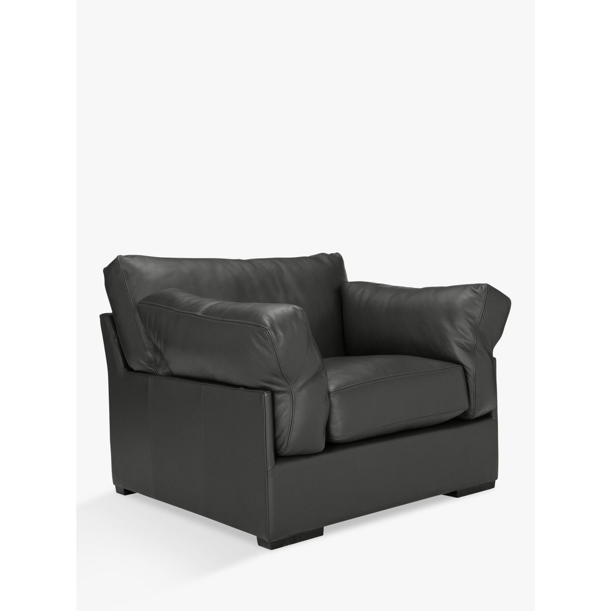 John Lewis & Partners Java Leather Armchair, Dark Leg – image 1