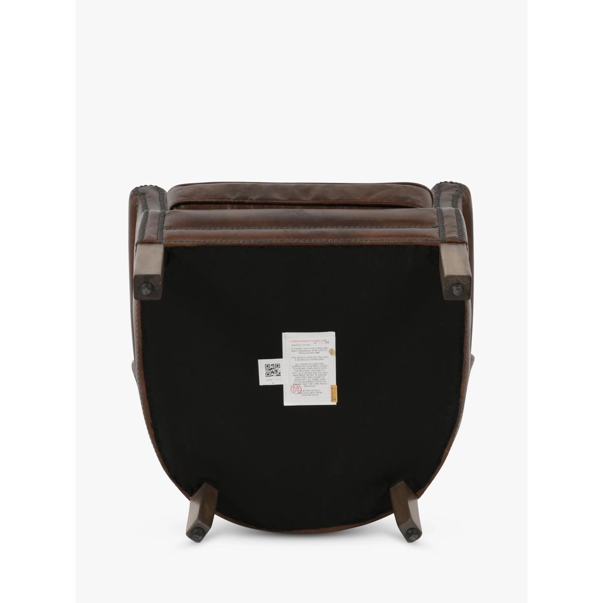 Halo Cosy Leather Armchair, London Leather Cognac – image 4