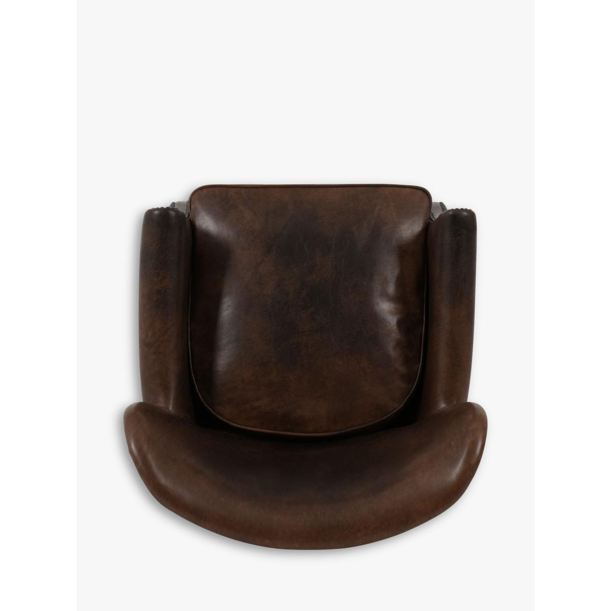 Halo Cosy Leather Armchair, London Leather Cognac – image 6