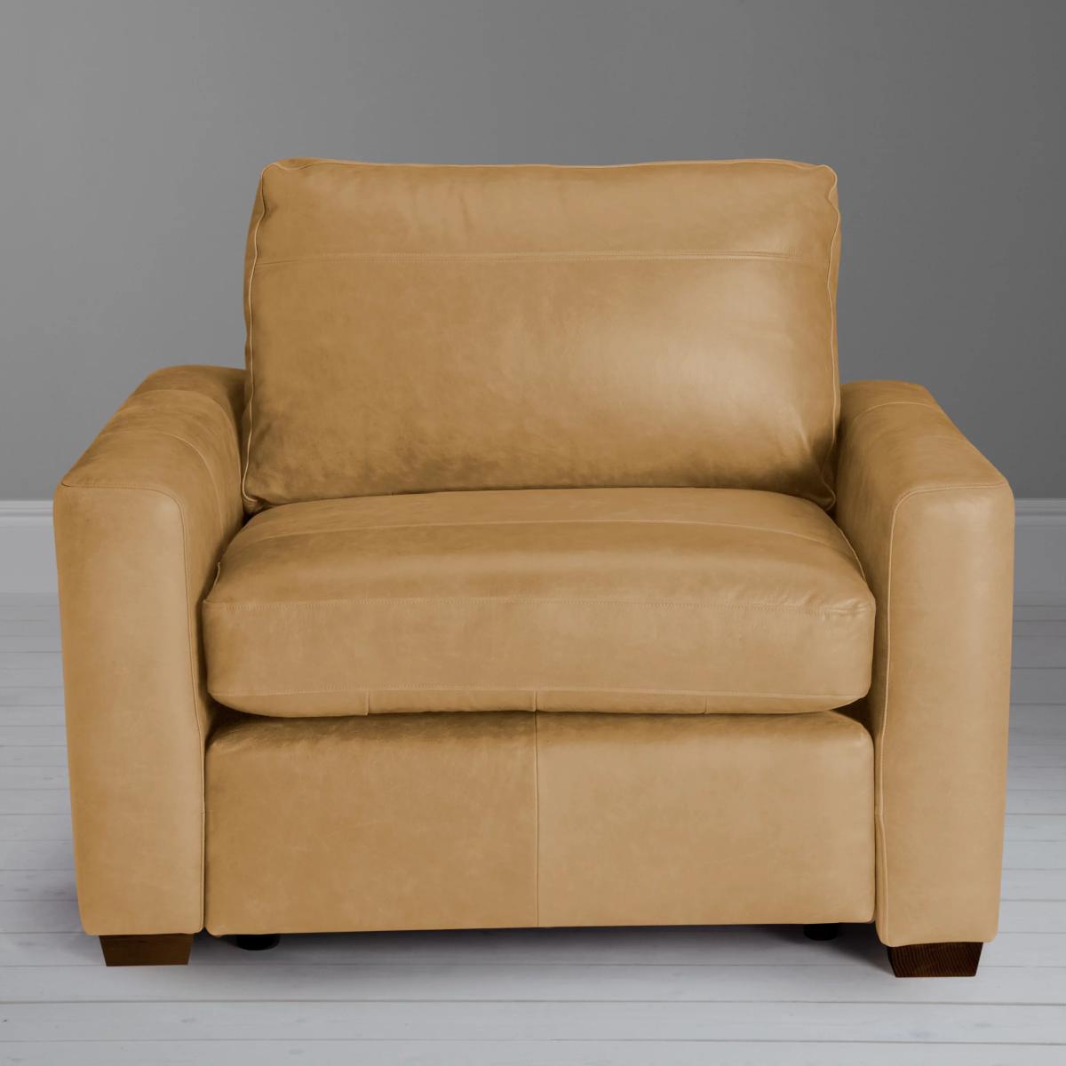 John Lewis & Partners Oliver Leather Armchair, Dark Leg – image 2