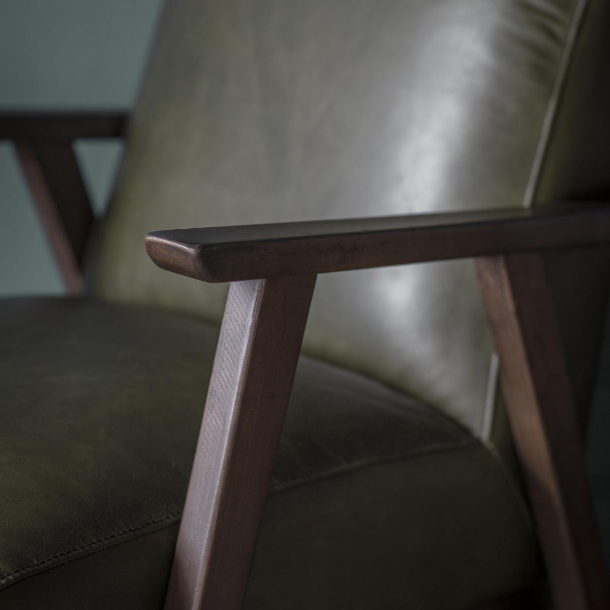 Newland Leather Armchair - Heritage Green – image 2