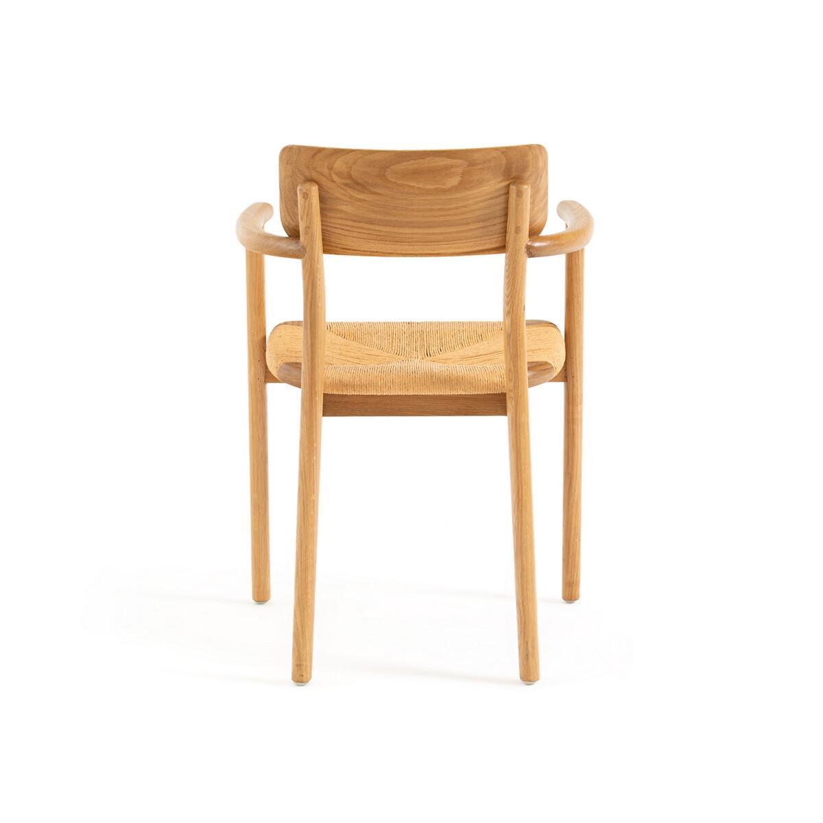 Pipo Table Armchair in Solid Oak and Weaving – image 5