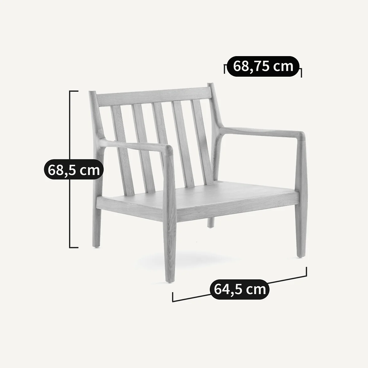 Dilma Armchair Frame – image 6