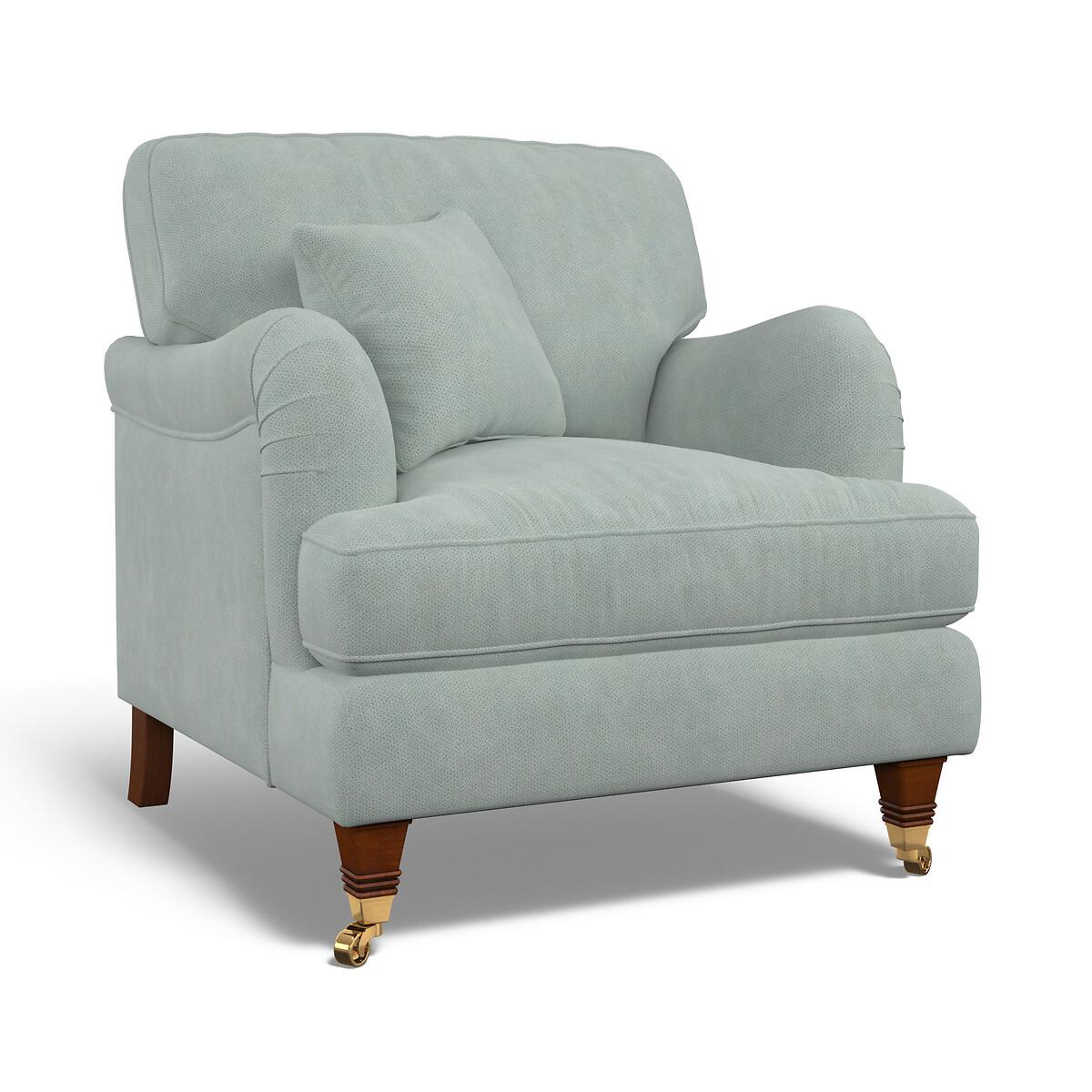 Emeline Soft Brushed Armchair with Antique Castor Legs – image 2