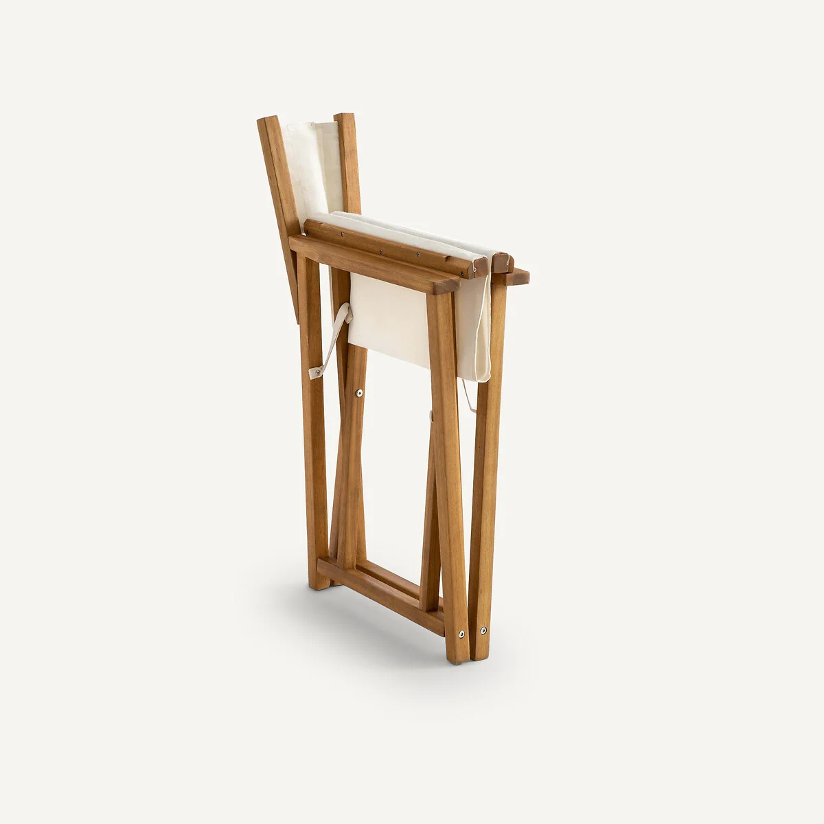 Acacia and Canvas Folding Table Armchair Alfred – image 3