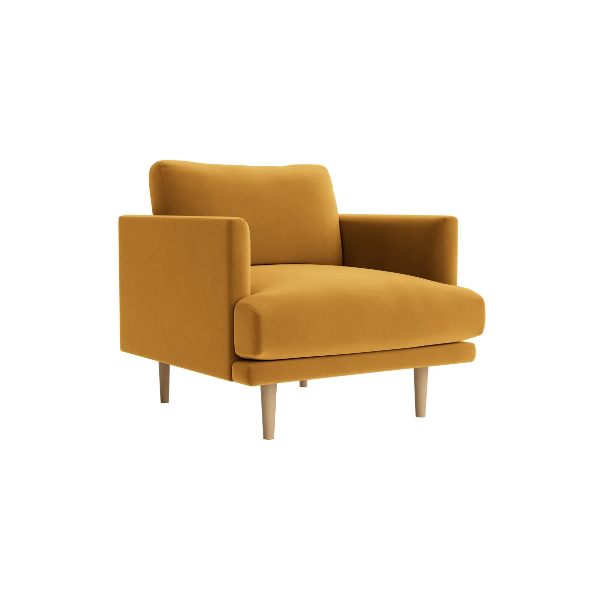 Jeffers Armchair (Butterscotch Clever Velvet) – image 2