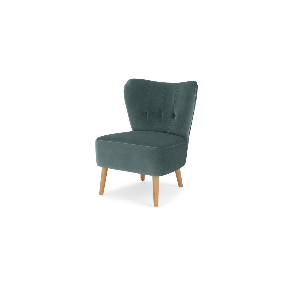 Charley Accent Armchair, Marine Green Velvet – image 2