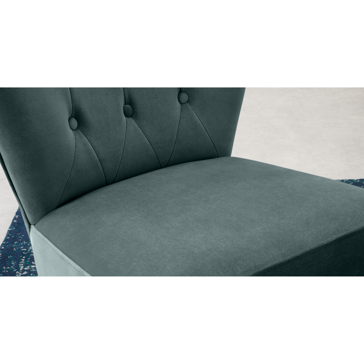 Charley Accent Armchair, Marine Green Velvet – image 6