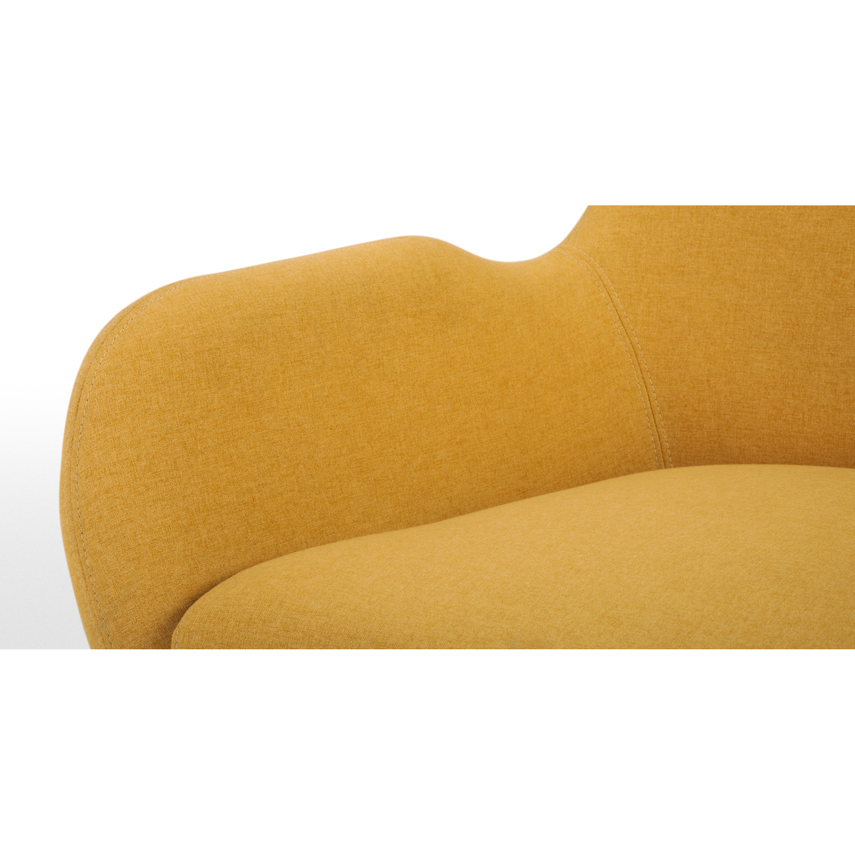 Moby Accent Armchair and Footstool, Yolk Yellow – image 6