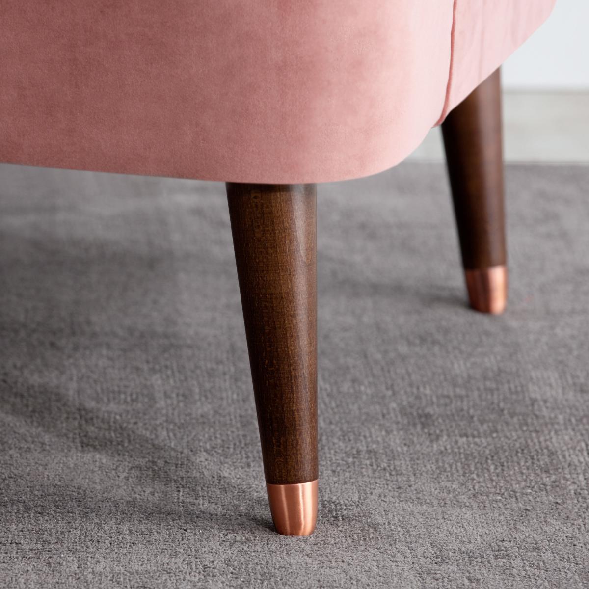Margot Accent Armchair, Old Rose Recycled Velvet – image 11