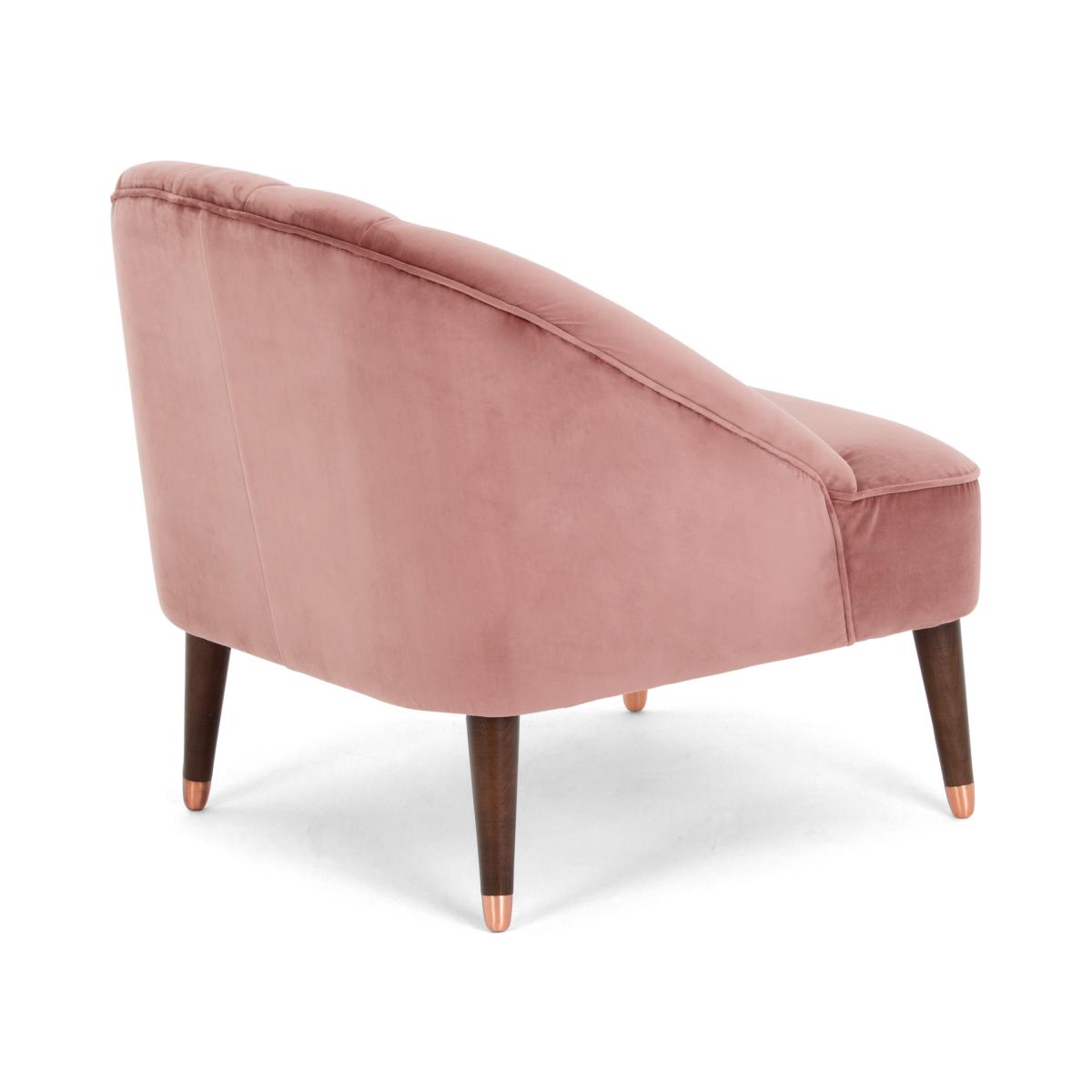 Margot Accent Armchair, Old Rose Recycled Velvet – image 12