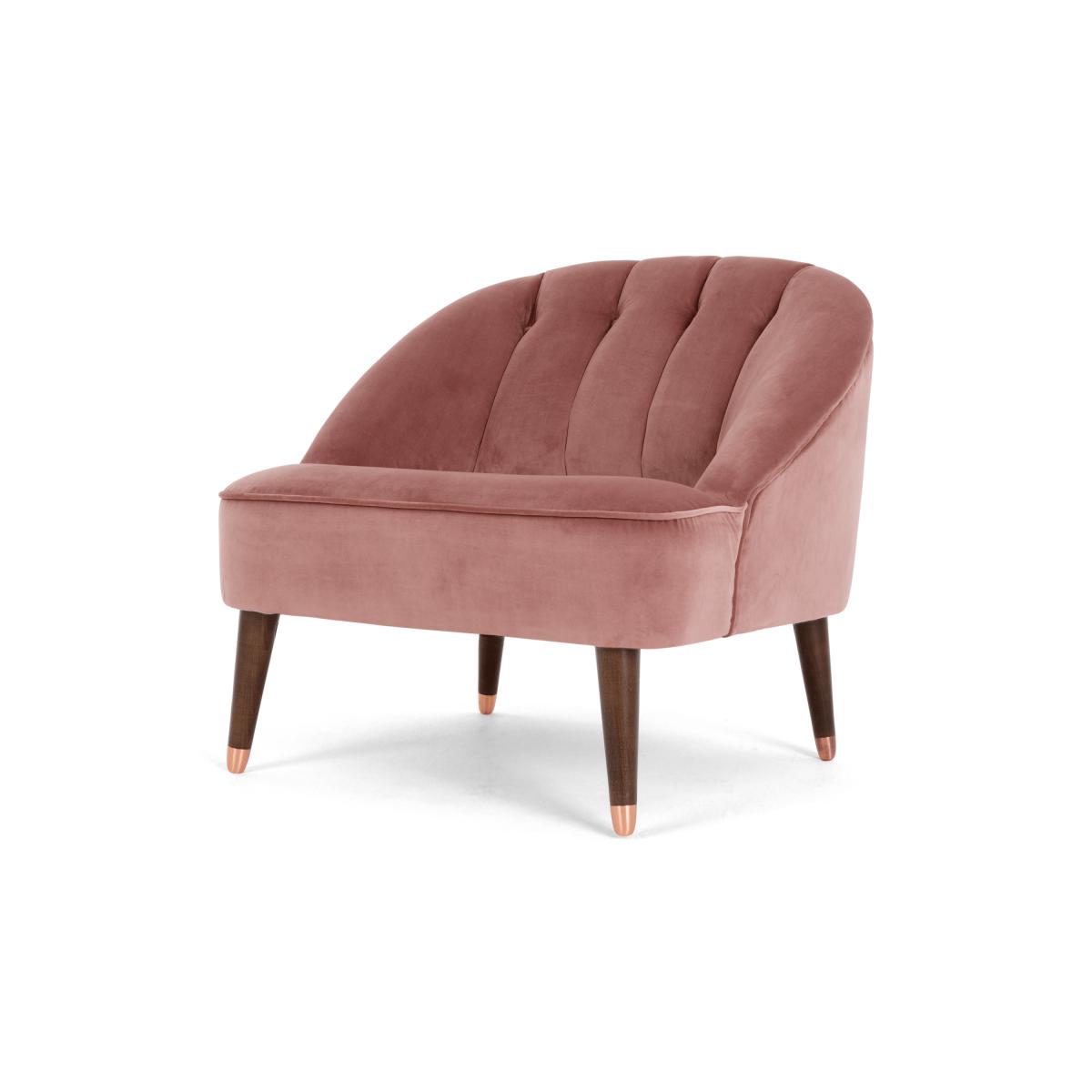 Margot Accent Armchair, Old Rose Recycled Velvet – image 3