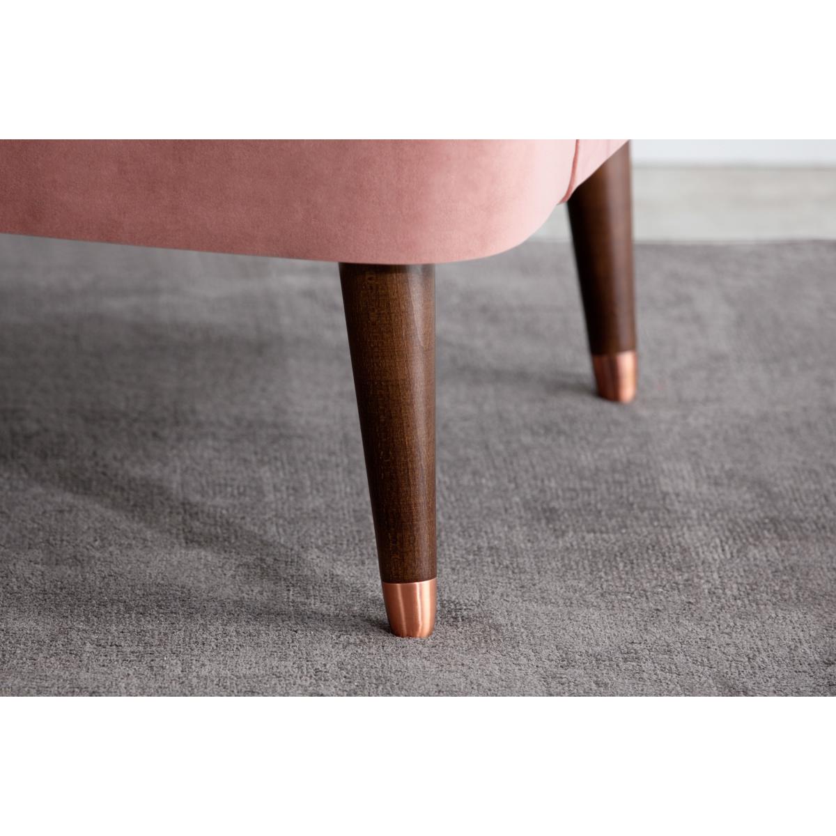 Margot Accent Armchair, Old Rose Recycled Velvet – image 5