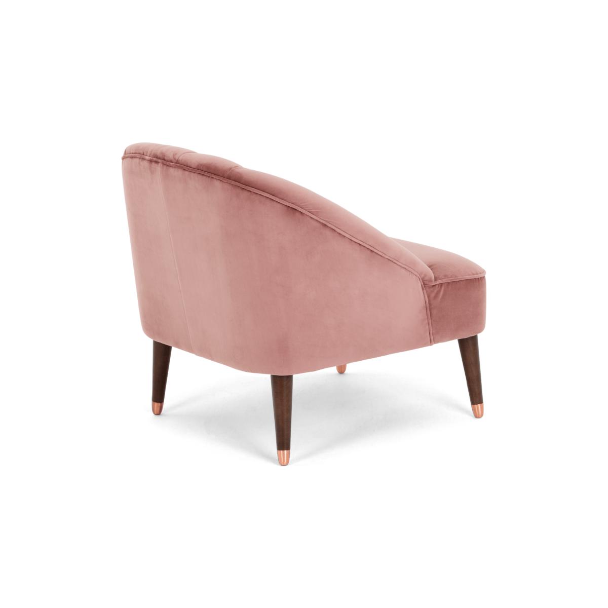 Margot Accent Armchair, Old Rose Recycled Velvet – image 6
