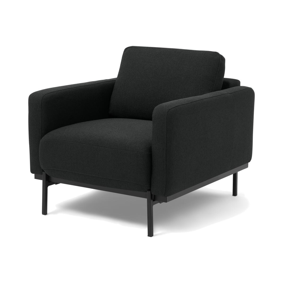 Jarrod Armchair, Midnight Black Weave – image 1