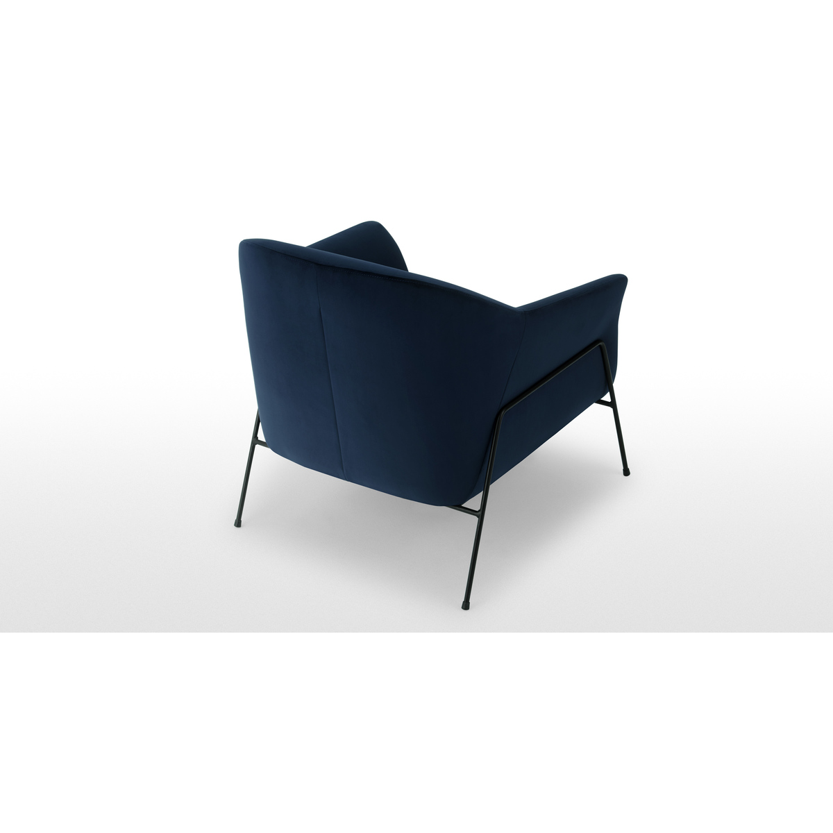 Lucie Accent Armchair, Archie Blue Velvet – image 5