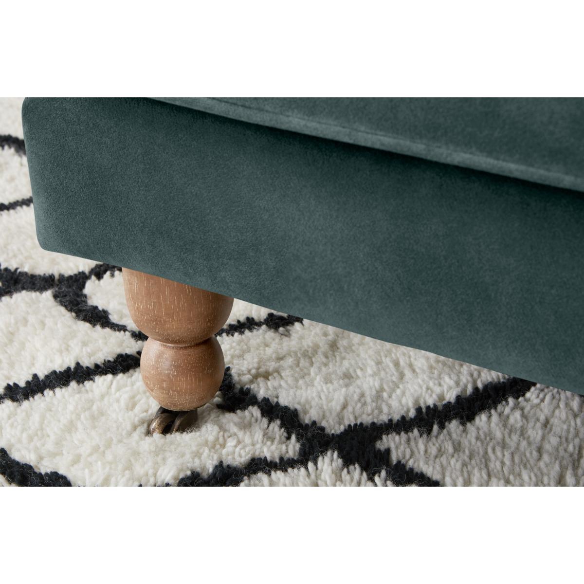 Orson Small Armchair, Marine Green Velvet – image 7