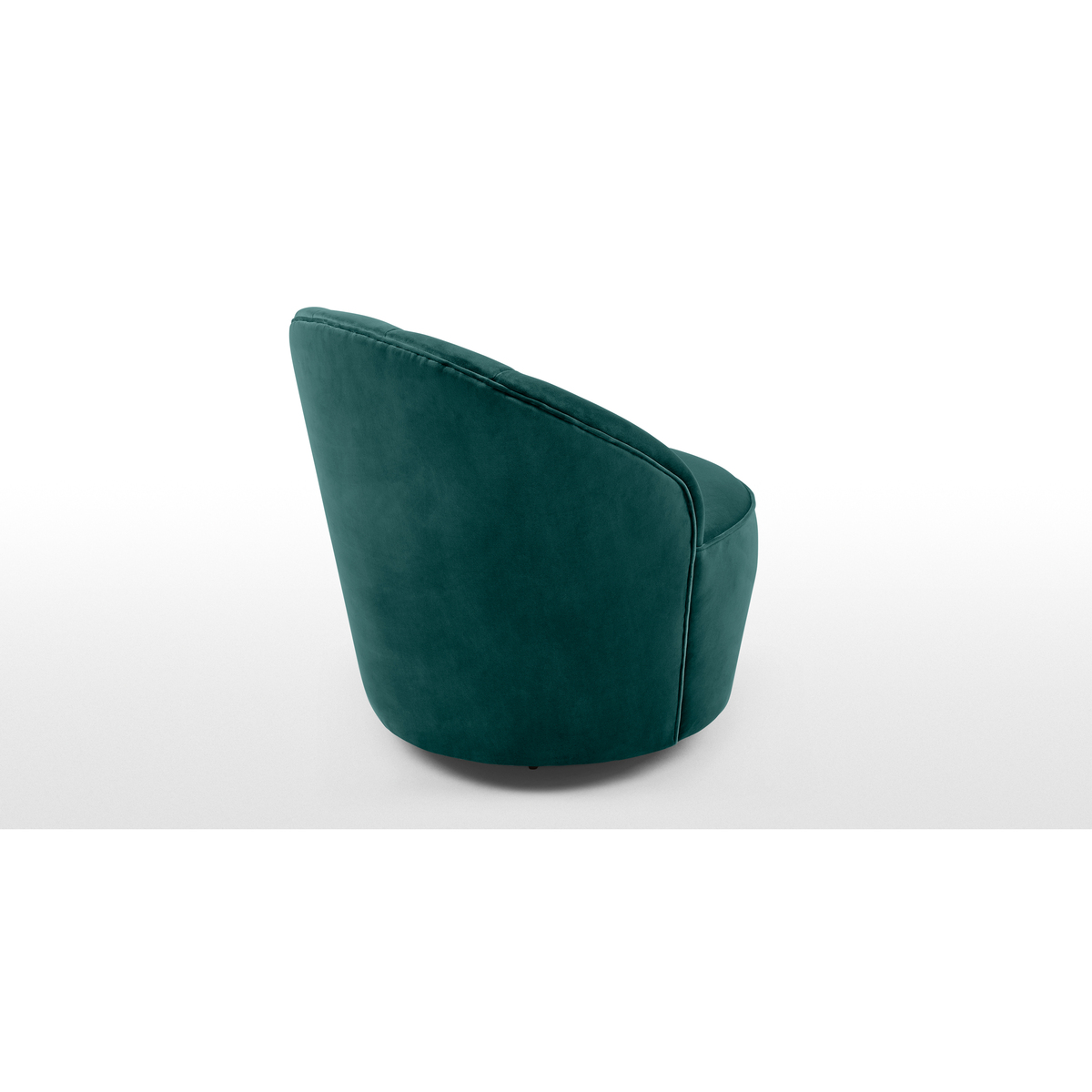 Margot Swivel Accent Armchair, Peacock Blue Velvet – image 5