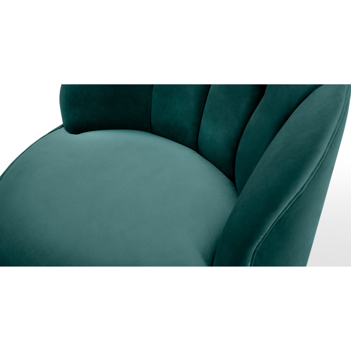 Margot Swivel Accent Armchair, Peacock Blue Velvet – image 6
