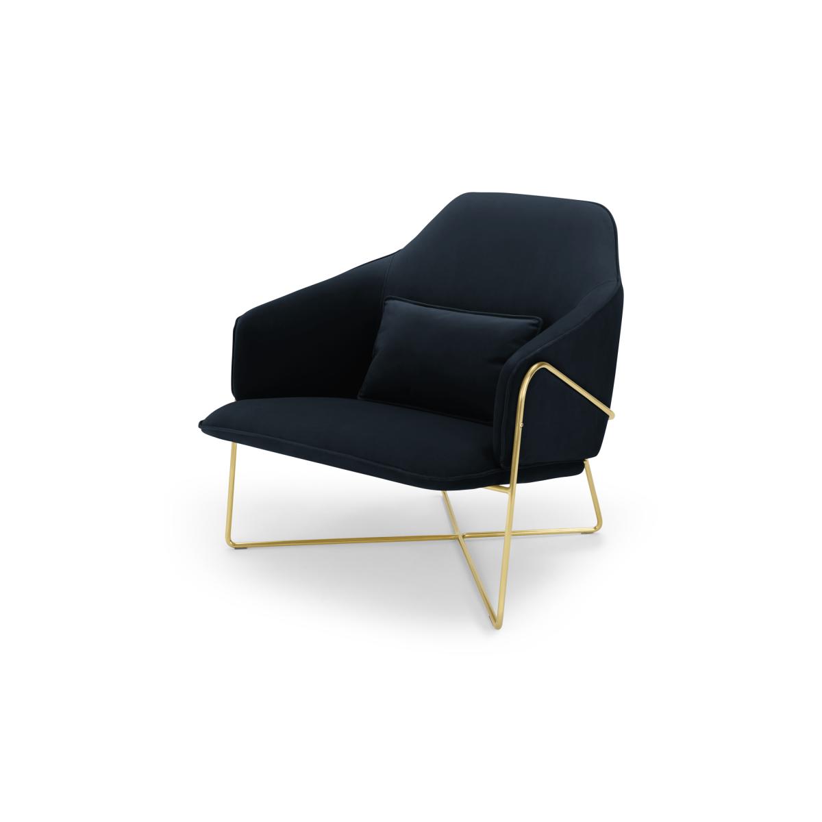 Stanley Accent Armchair, Moonlight Blue Recycled Velvet – image 3