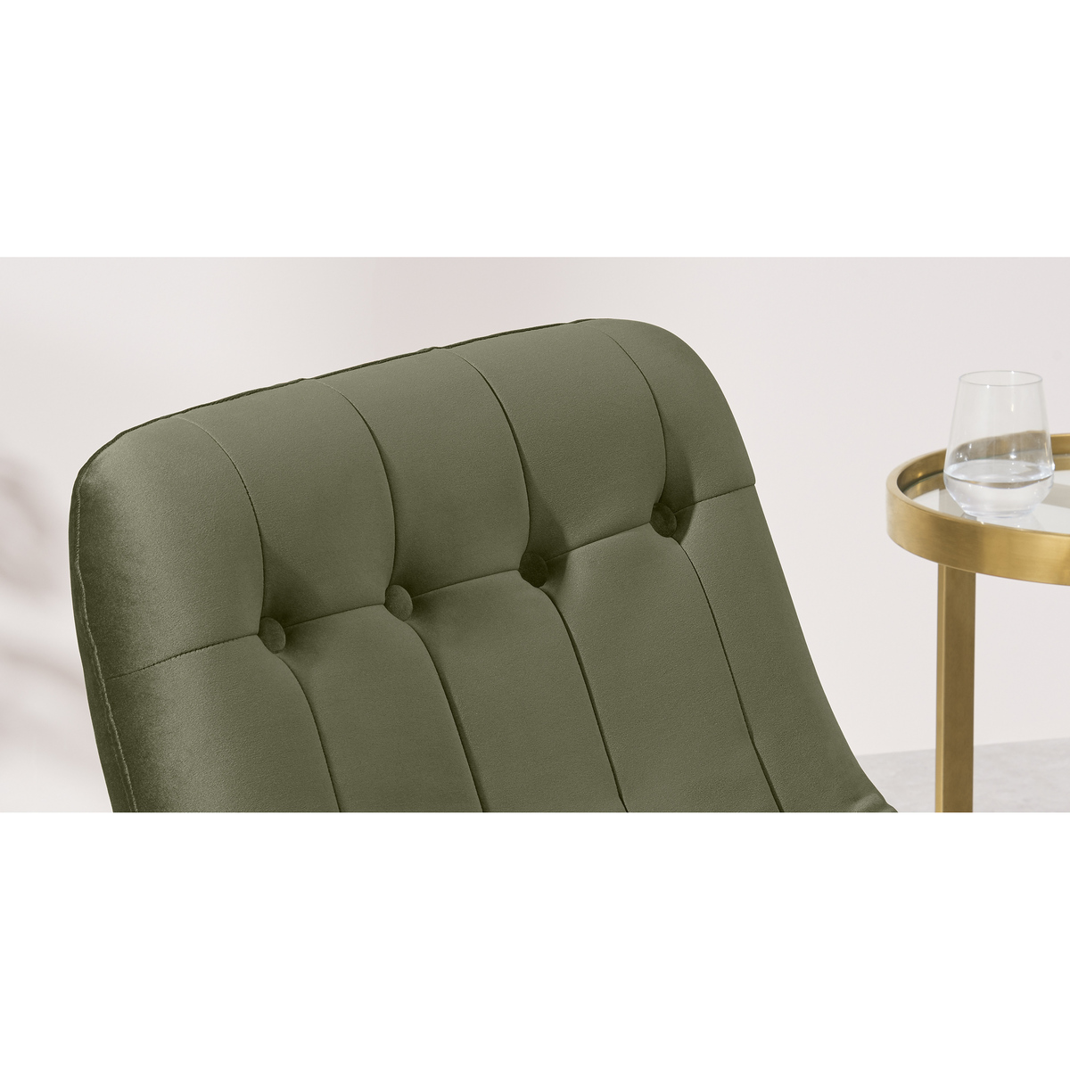 Halbert Accent Armchair, Sycamore Green Velvet – image 4