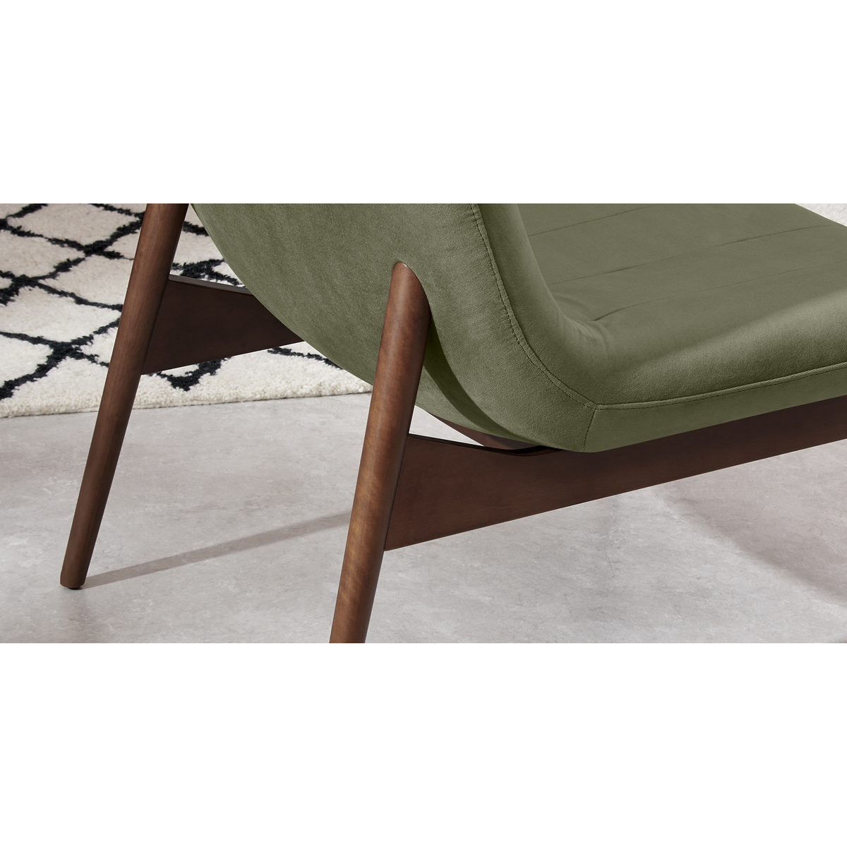 Halbert Accent Armchair, Sycamore Green Velvet – image 6