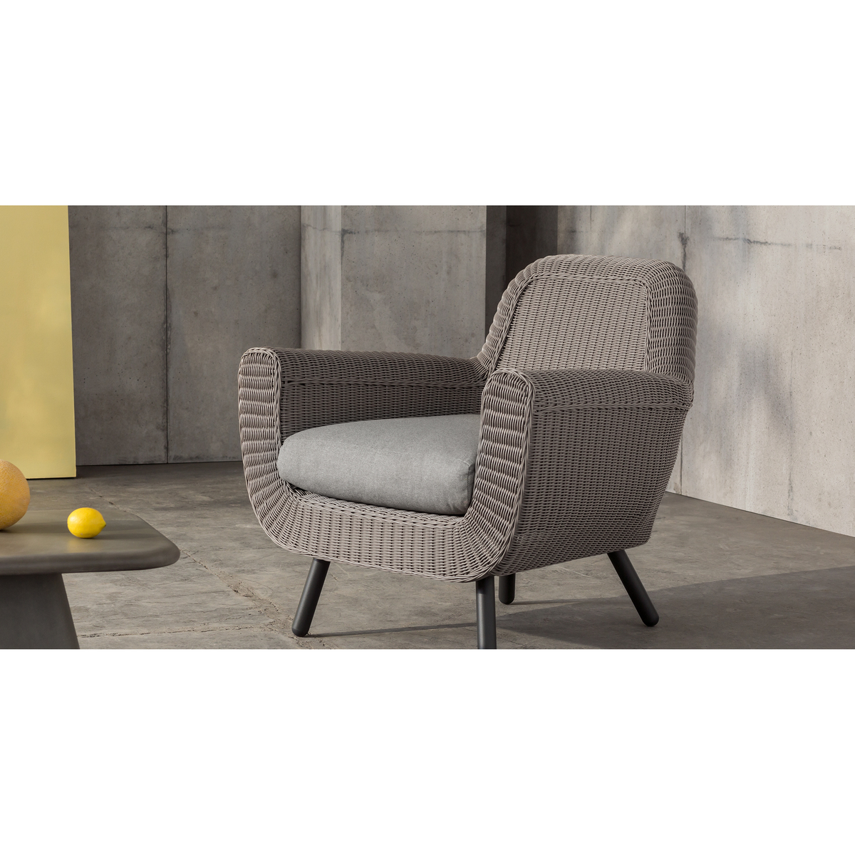 Jonah Garden Armchair, Light Grey – image 3