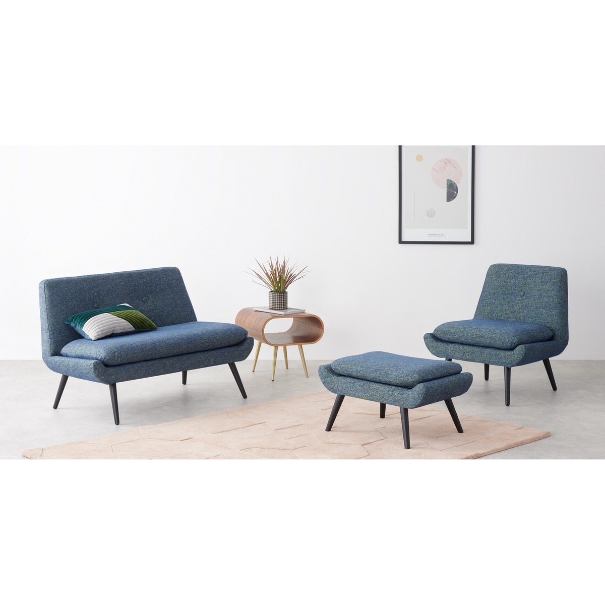 Jonny Accent Armchair, Revival Blue – image 3