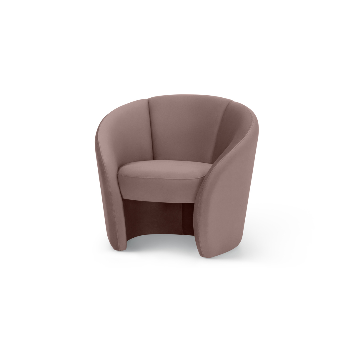 Abigail Accent Armchair, Pearl Pink Velvet – image 2