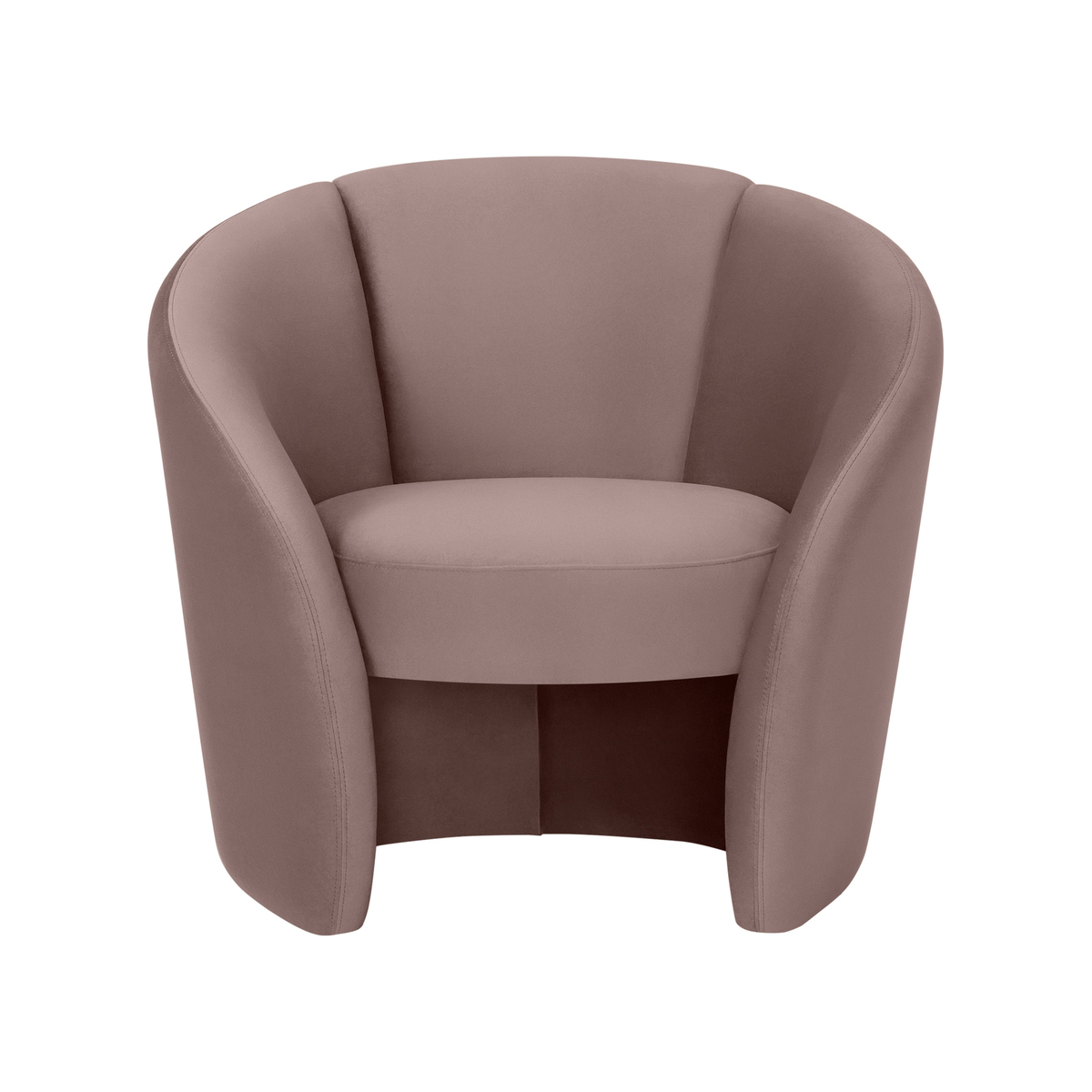 Abigail Accent Armchair, Pearl Pink Velvet – image 1