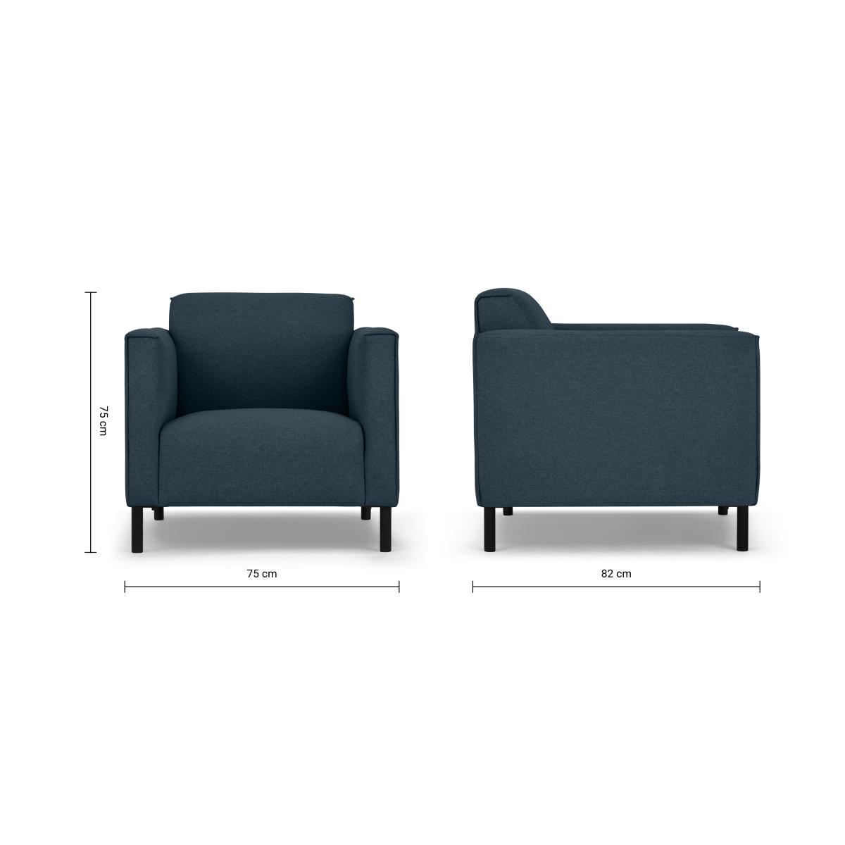 Herron Armchair, Aegean Blue – image 9