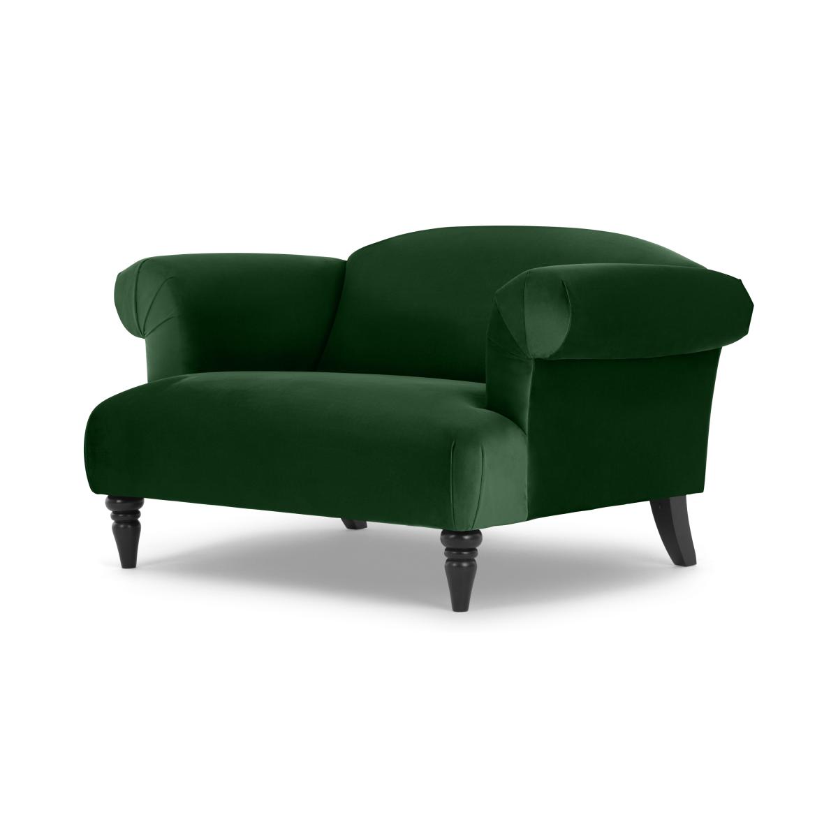 Claudia Loveseat, Forest Green Recycled Velvet – image 3