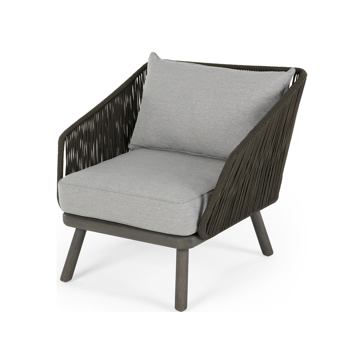 Alif Garden Armchair, Grey Acacia Wood – image 1