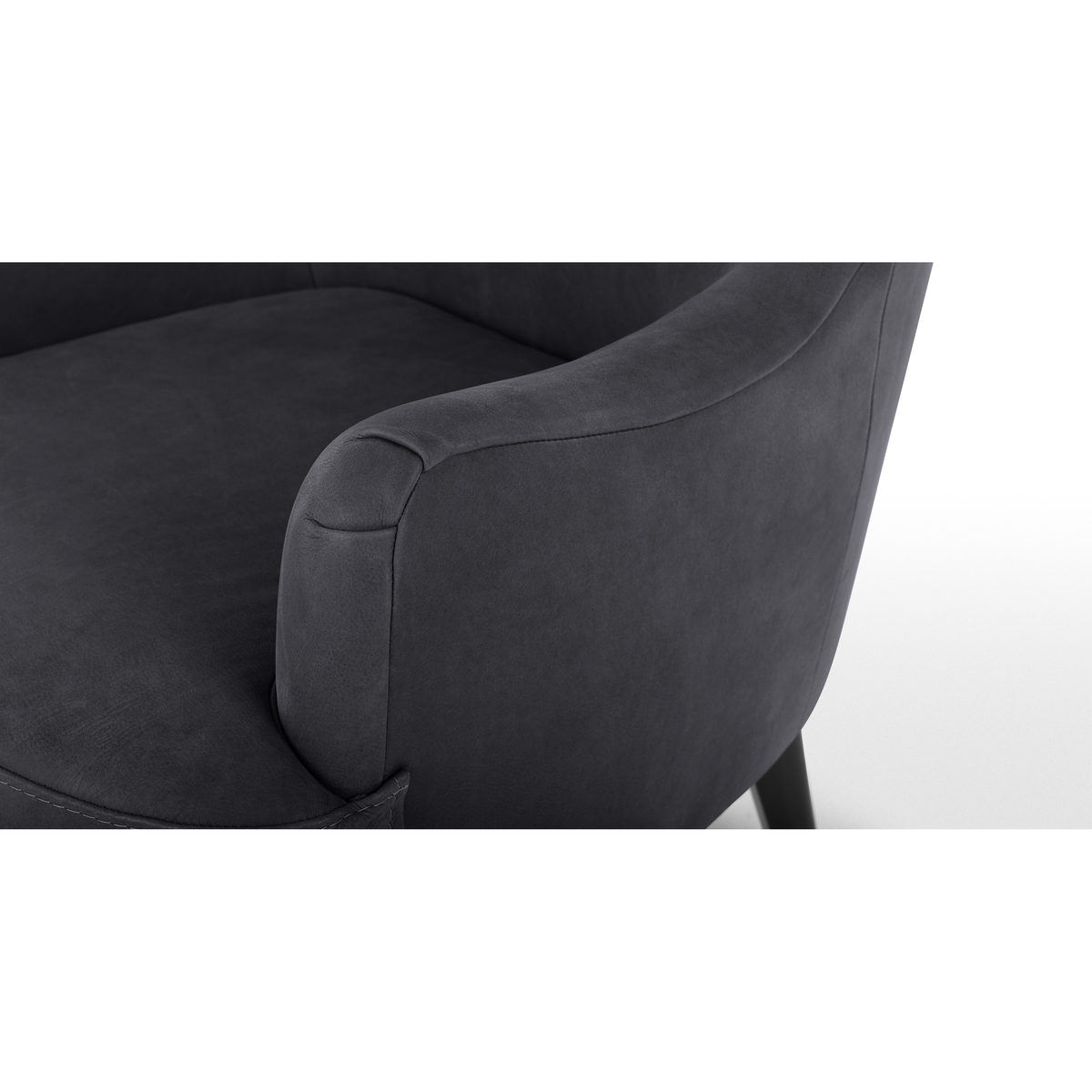 Bodil Accent Armchair, Grey Leather – image 6