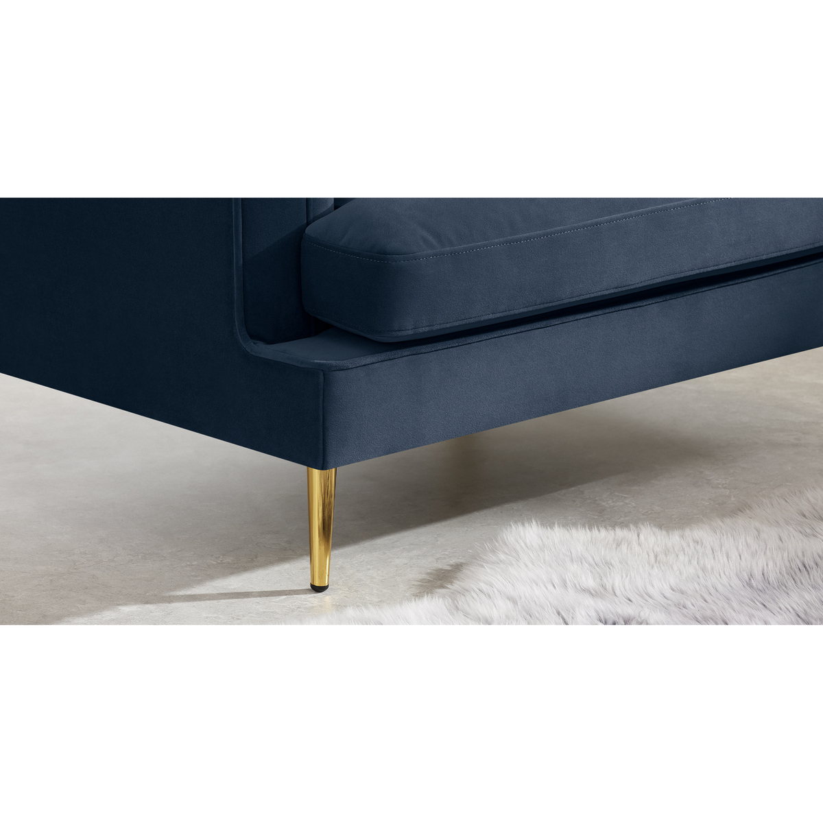 Goswell Armchair, Sapphire Blue Velvet – image 4