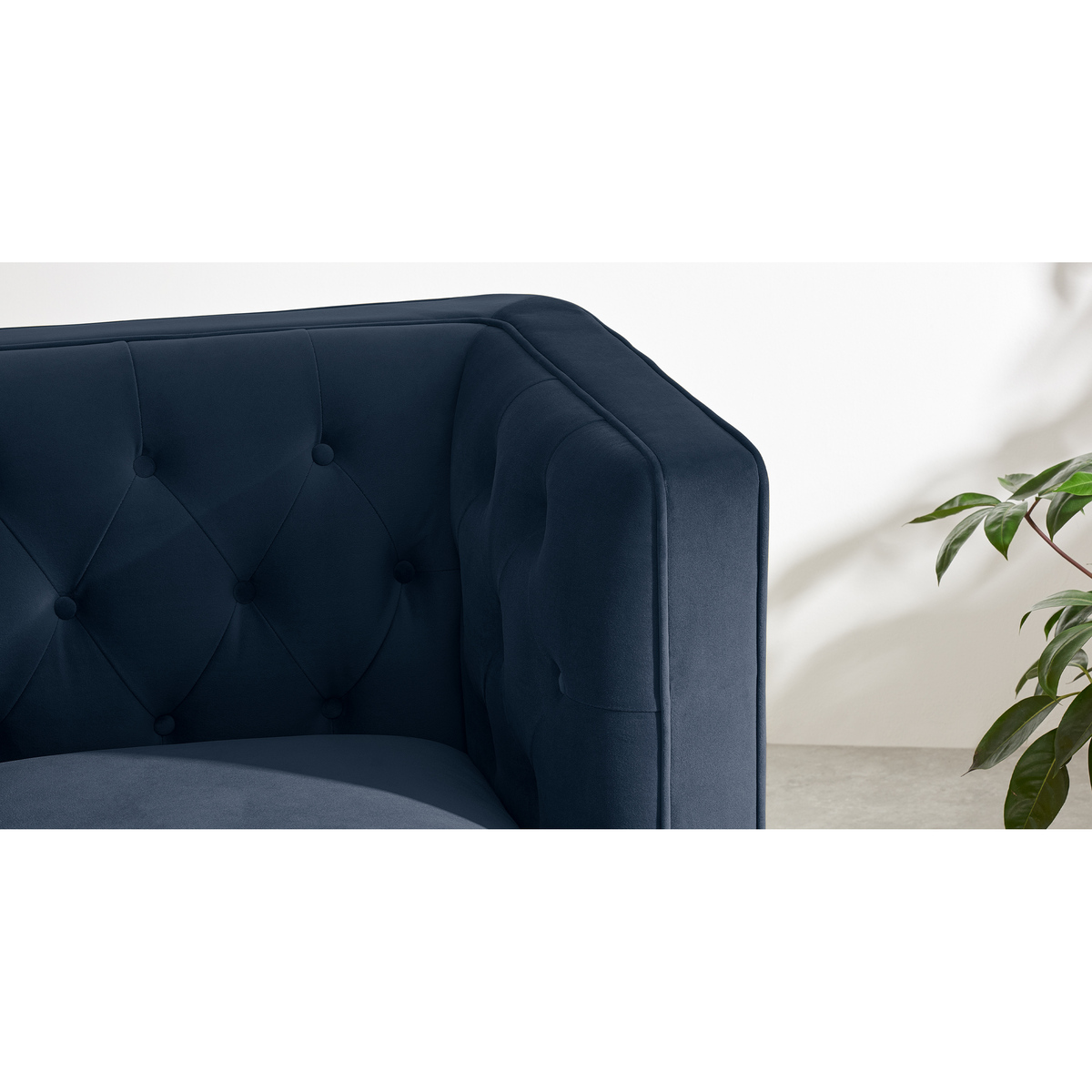 Goswell Armchair, Sapphire Blue Velvet – image 6