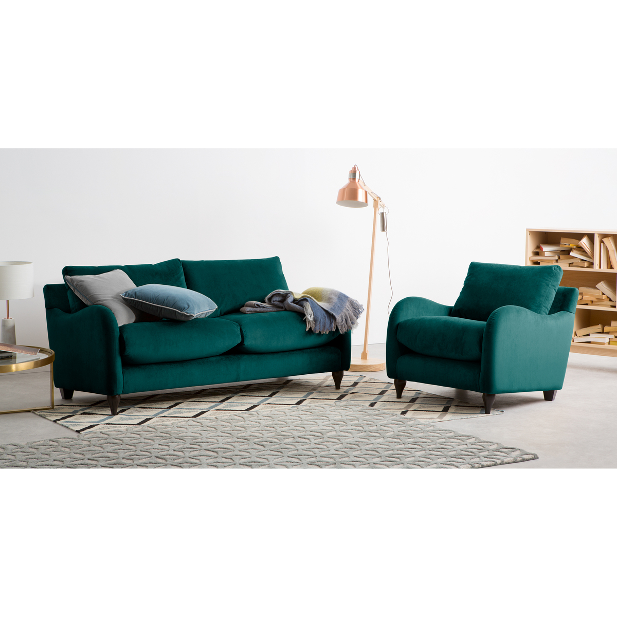 Sofia Armchair, Plush Mallard Velvet – image 2