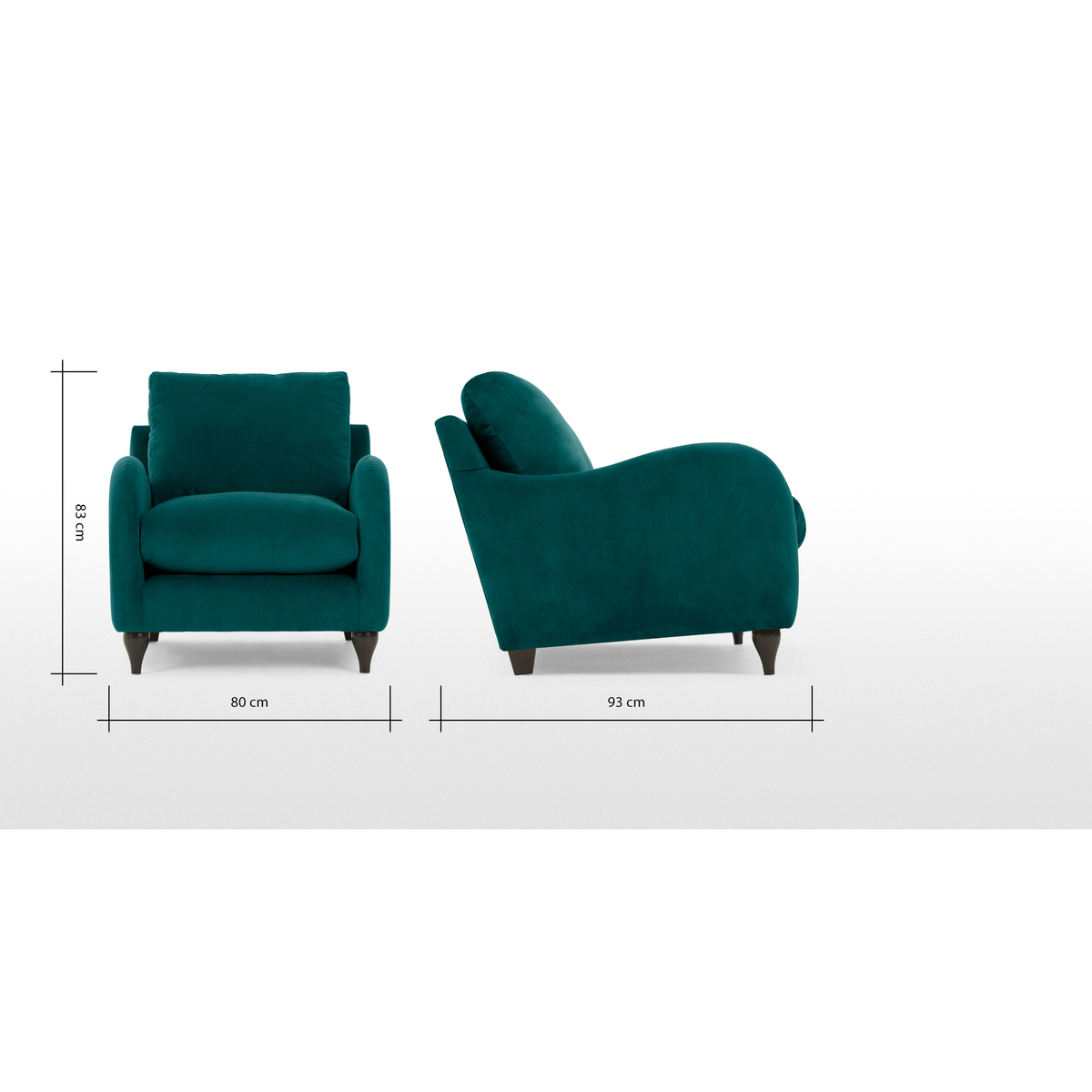 Sofia Armchair, Plush Mallard Velvet – image 8