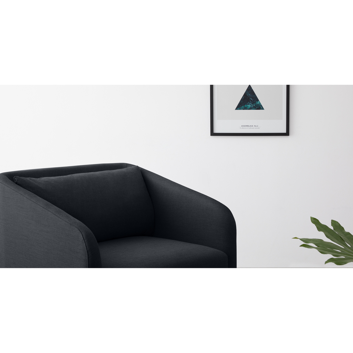 Merrick Armchair, Denim Dark Blue Weave – image 6