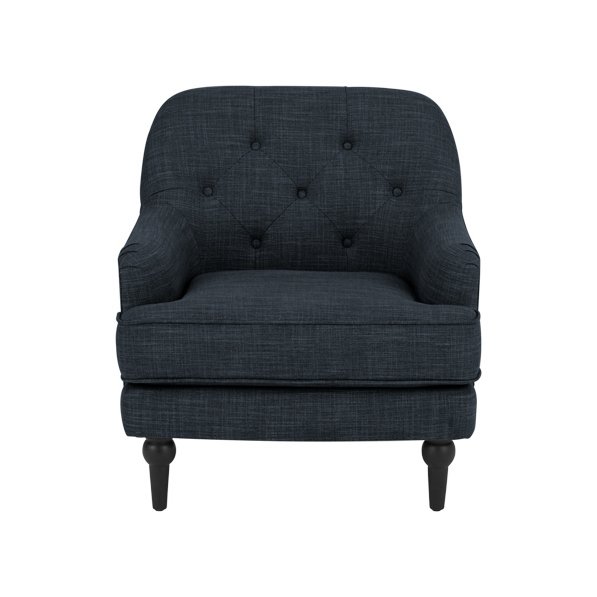 Flynn Armchair, Atlantic Blue Linen Mix – image 2