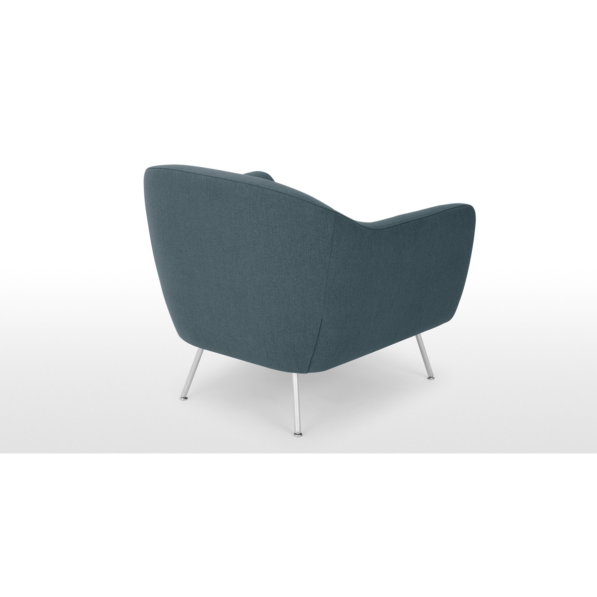 Reece Armchair, Mina Earl Blue with Metal Legs – image 5