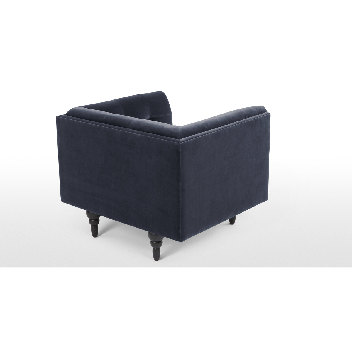 Connor Armchair, Navy Cotton Velvet – image 3