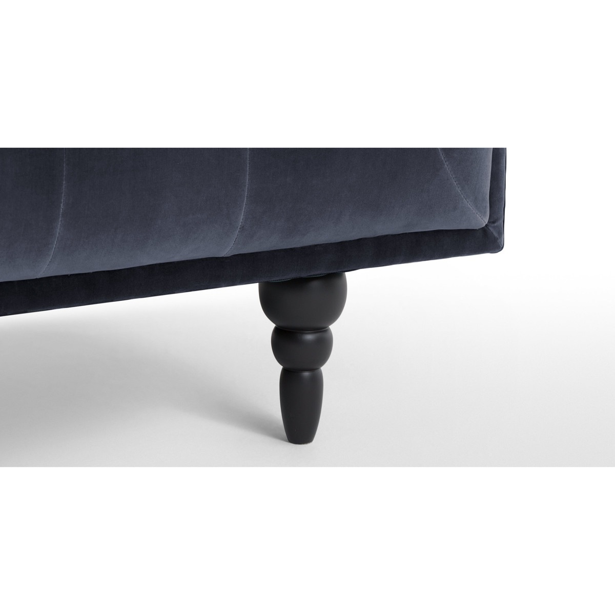 Connor Armchair, Navy Cotton Velvet – image 5