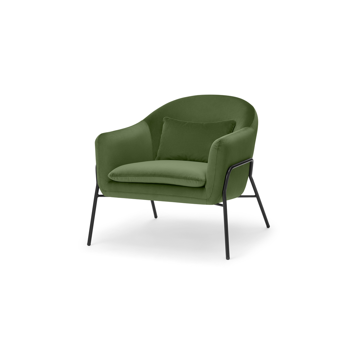 Irma Accent Armchair, Velvet Meadow Green – image 2