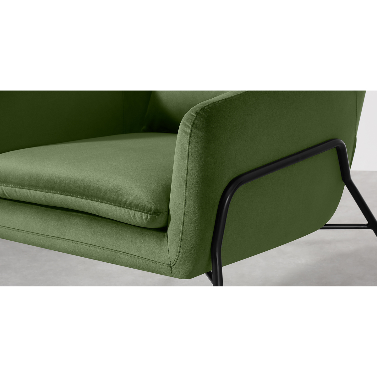 Irma Accent Armchair, Velvet Meadow Green – image 6